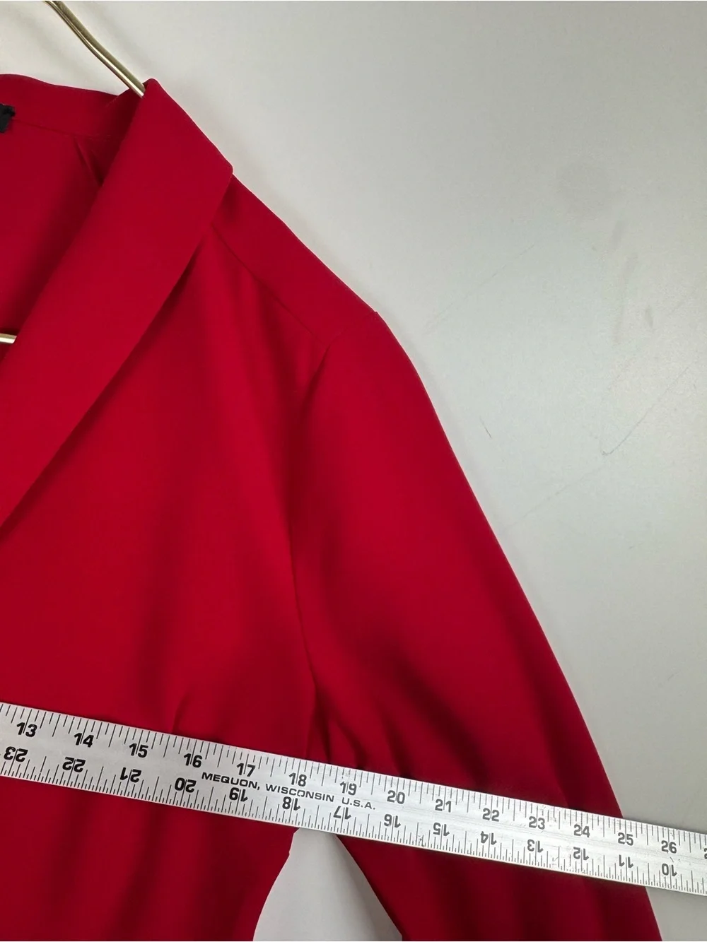 J. Crew Red Wrap-Front V-Neck Sweater